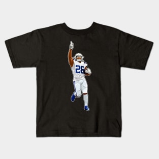 Jonathan Taylor Scooring Touchdown Kids T-Shirt